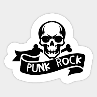 punk rock skull Sticker